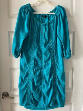 Lane Bryant turquoise off-the-shoulder shift dress 🩵